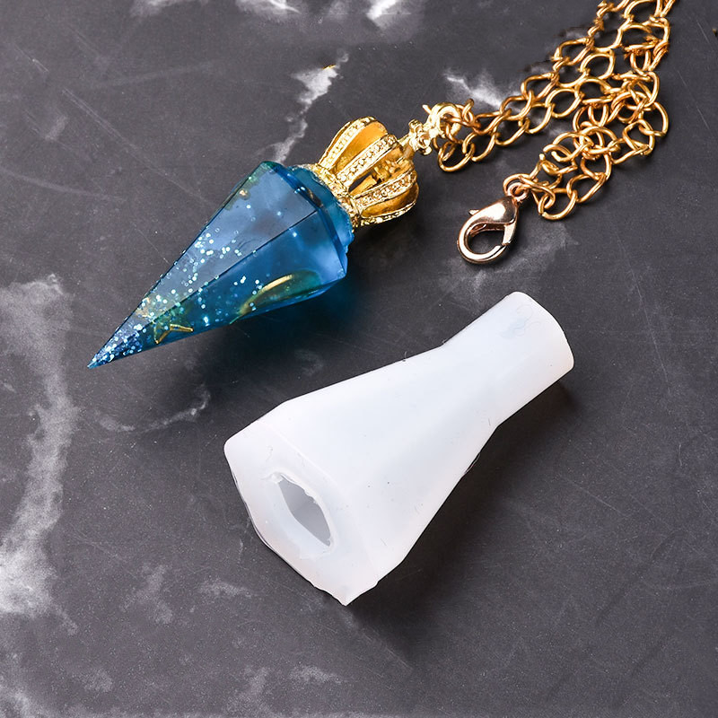 Resin Art Tool Kit - SNASAN Diamantform Halskette Anhänger Silikonform Schmuckherstellung