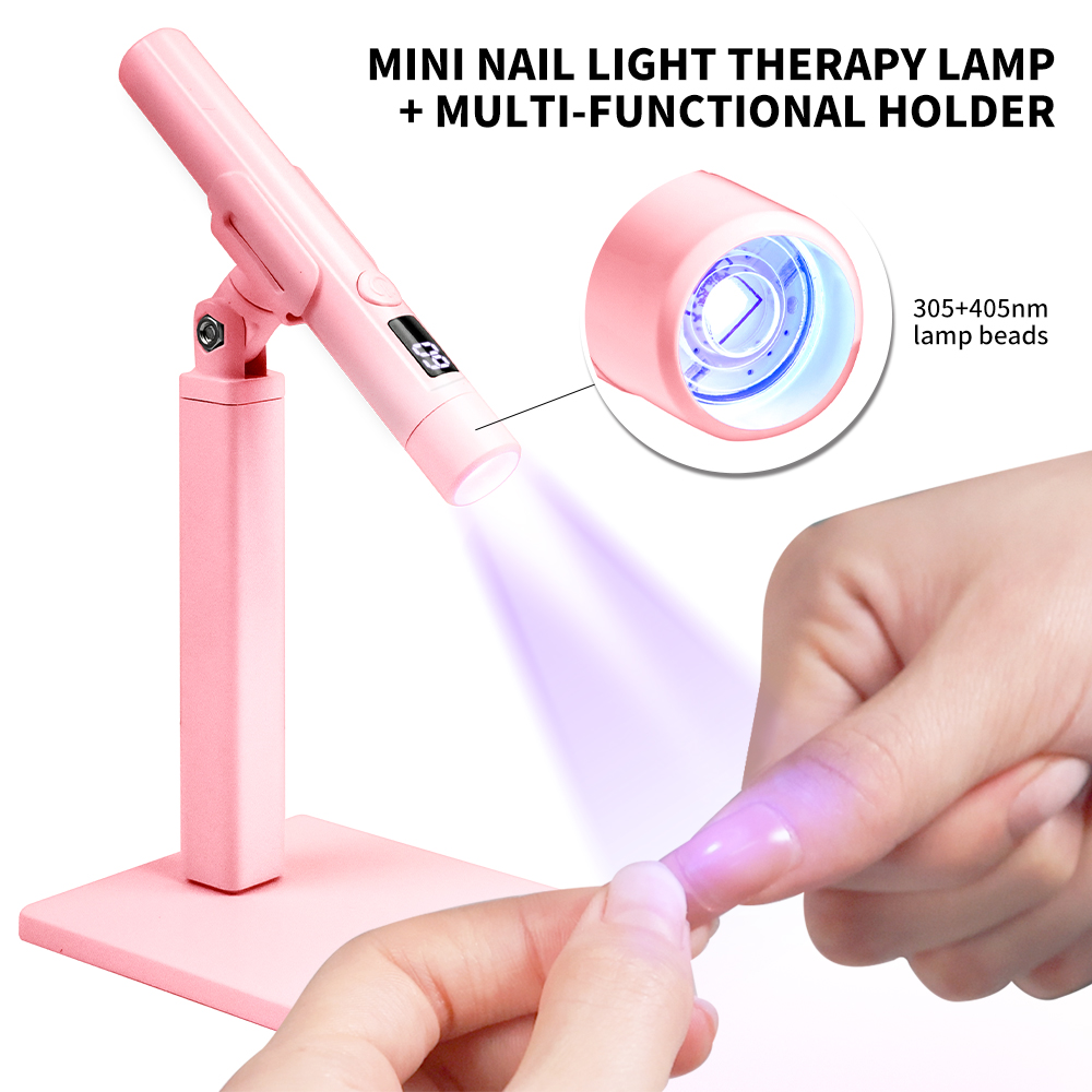 Uv Lamp Nail Resin - Tragbare Nagel-UV-LED-Lampe, wiederaufladbar, für Nägel, Gel-Nagellack,