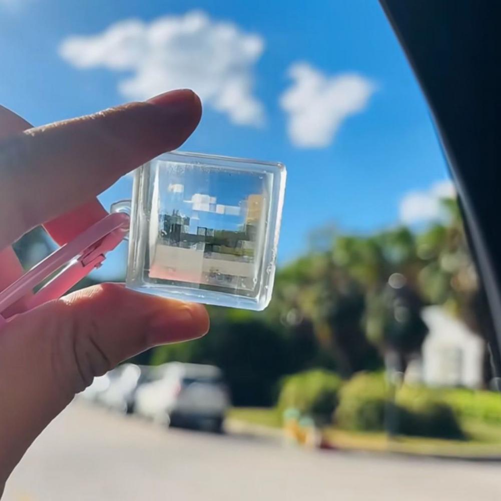 Resin Art Design Keychain - Taschenanhänger im Pixel-Stil, Acryl-Anhänger, Schlüsselanhänger, transparenter