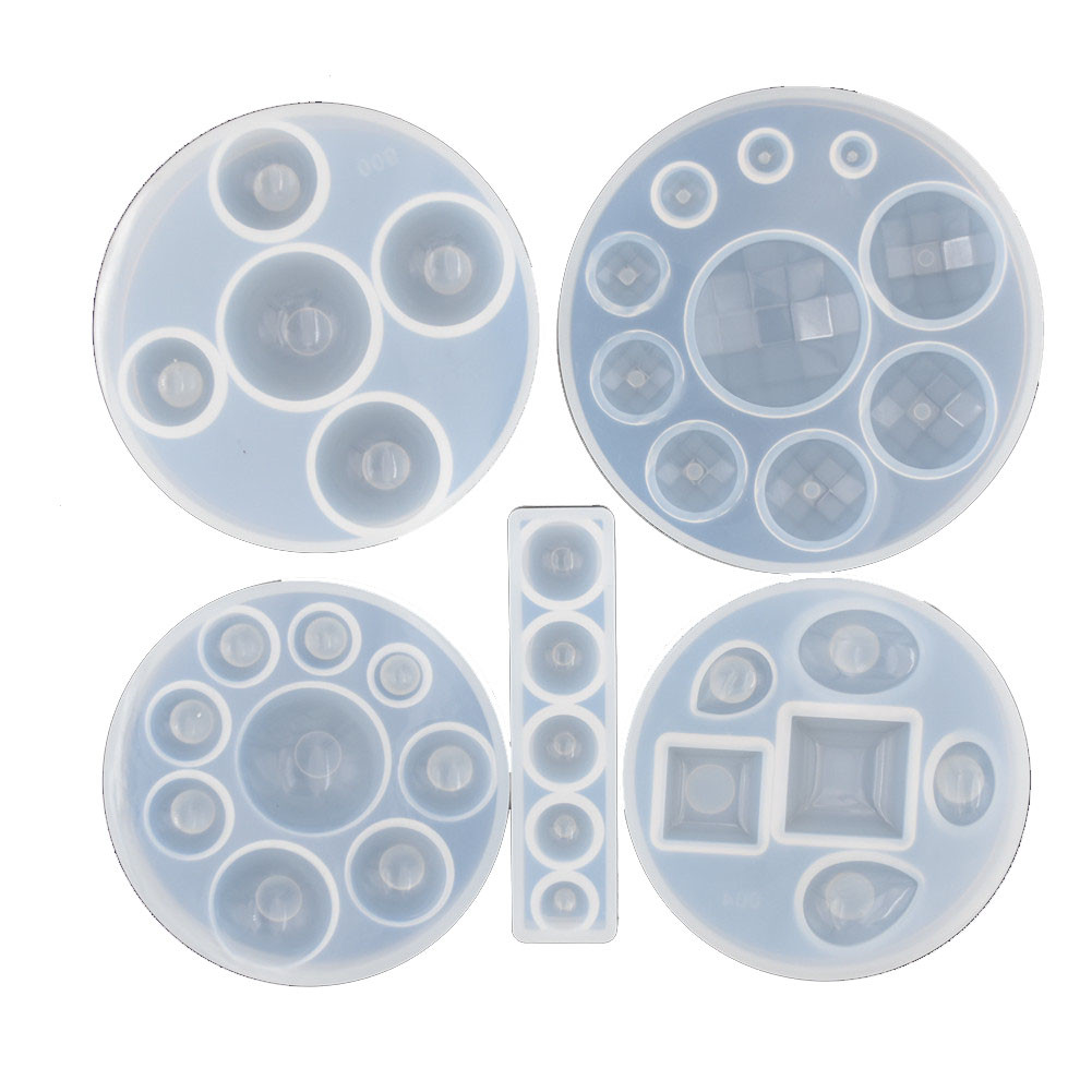 Resin Art Tool Kit - Silikonform Halbkugel Oblate Cabochon Perlen Harz