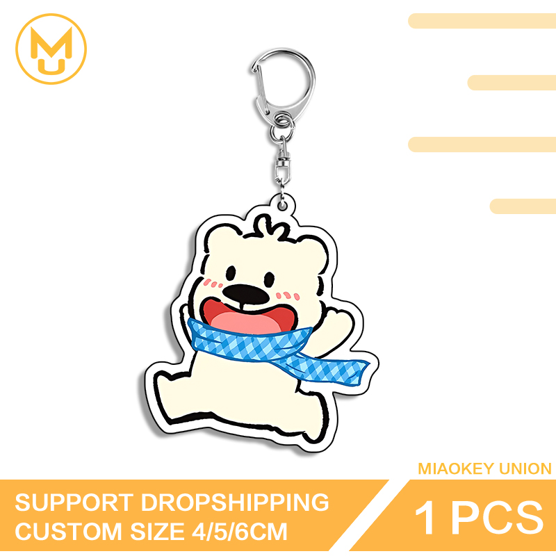 Niedlicher Run-Bär, auffällig, – Resin Art Design Keychain Bewertung und Preis