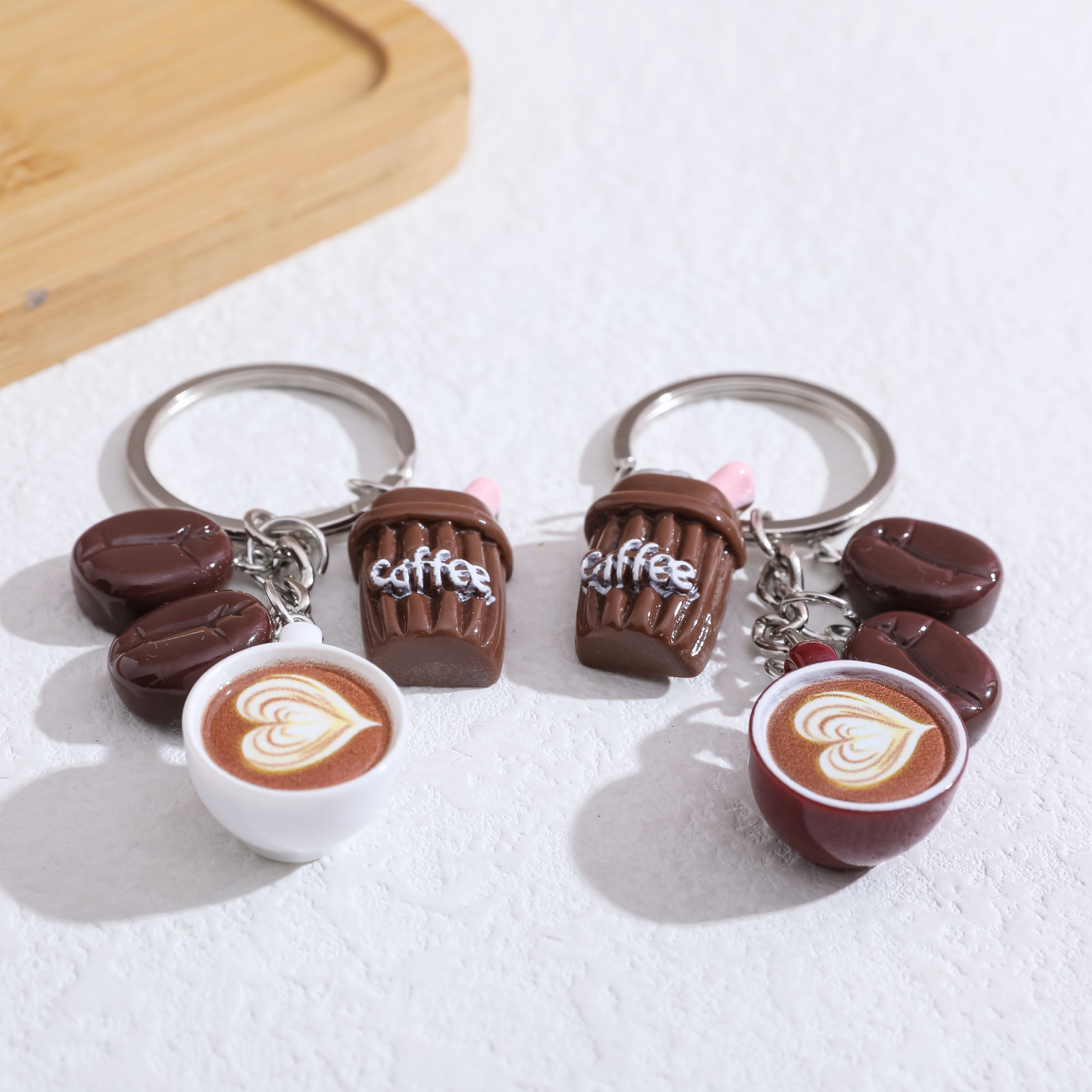 Mini Niedlicher Kaffee-Latte-A – Resin Art Design Keychain Bewertung und Preis