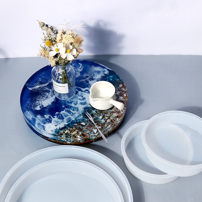 Runde Epoxidharz-Tischformen,  – Resin Art Tray Bewertung und Preis