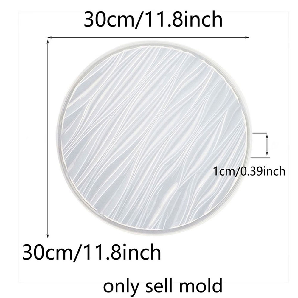 Große runde Silikonform für We – Resin Art Tray Bewertung und Preis