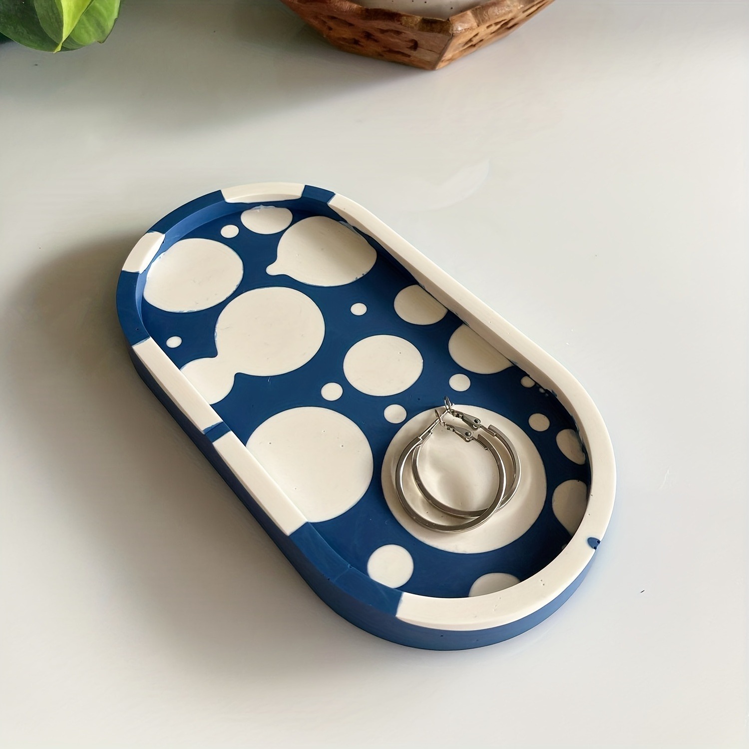 1pc Oval Untersetzer Epoxidhar – Resin Art Tray Bewertung und Preis