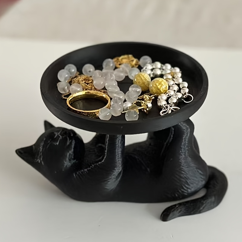1 Stück Katzenstatue aus Kunst – Resin Art Tray Bewertung und Preis