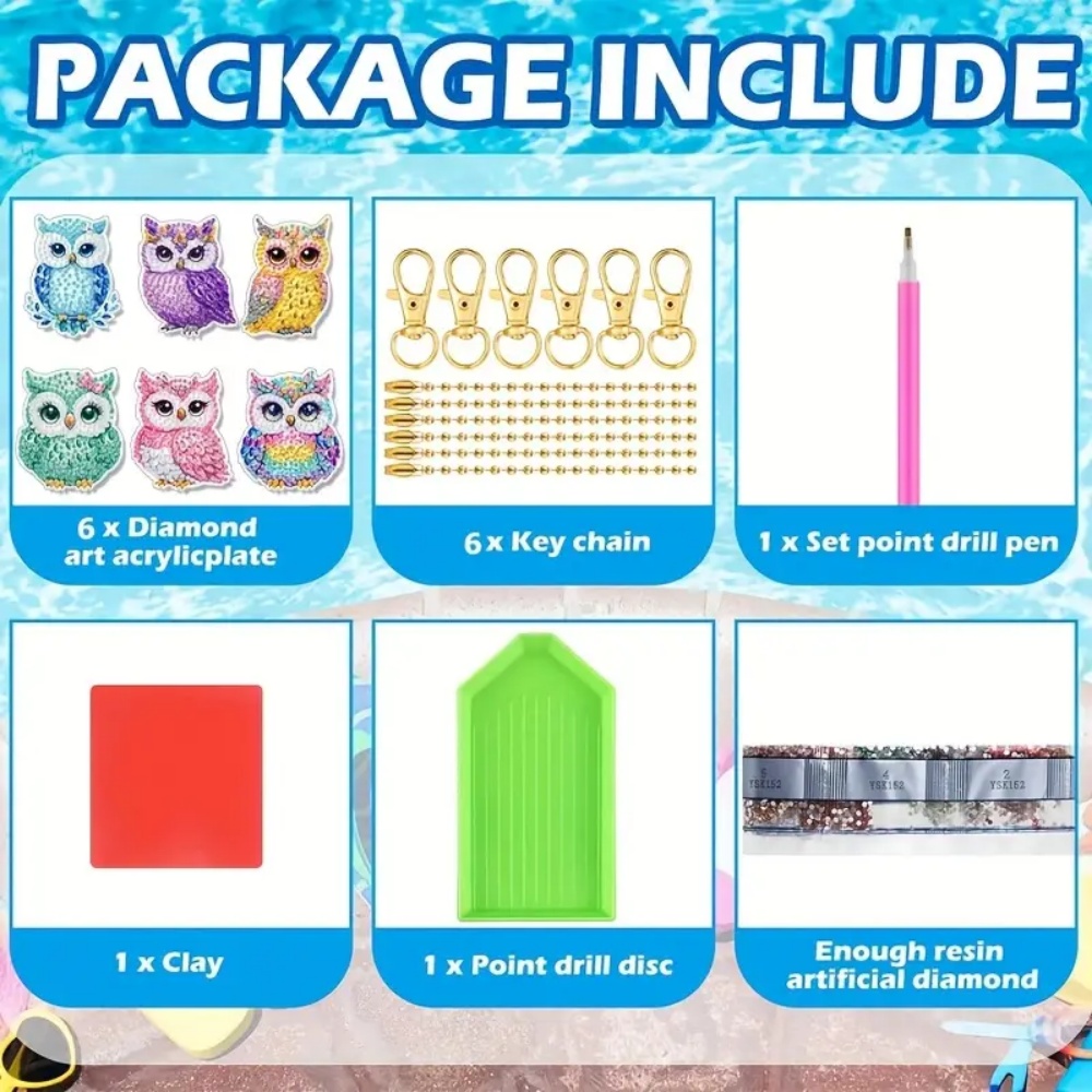 6-teiliges DIY-Diamant-Schlüss – Resin Art Supplies Bewertung und Preis