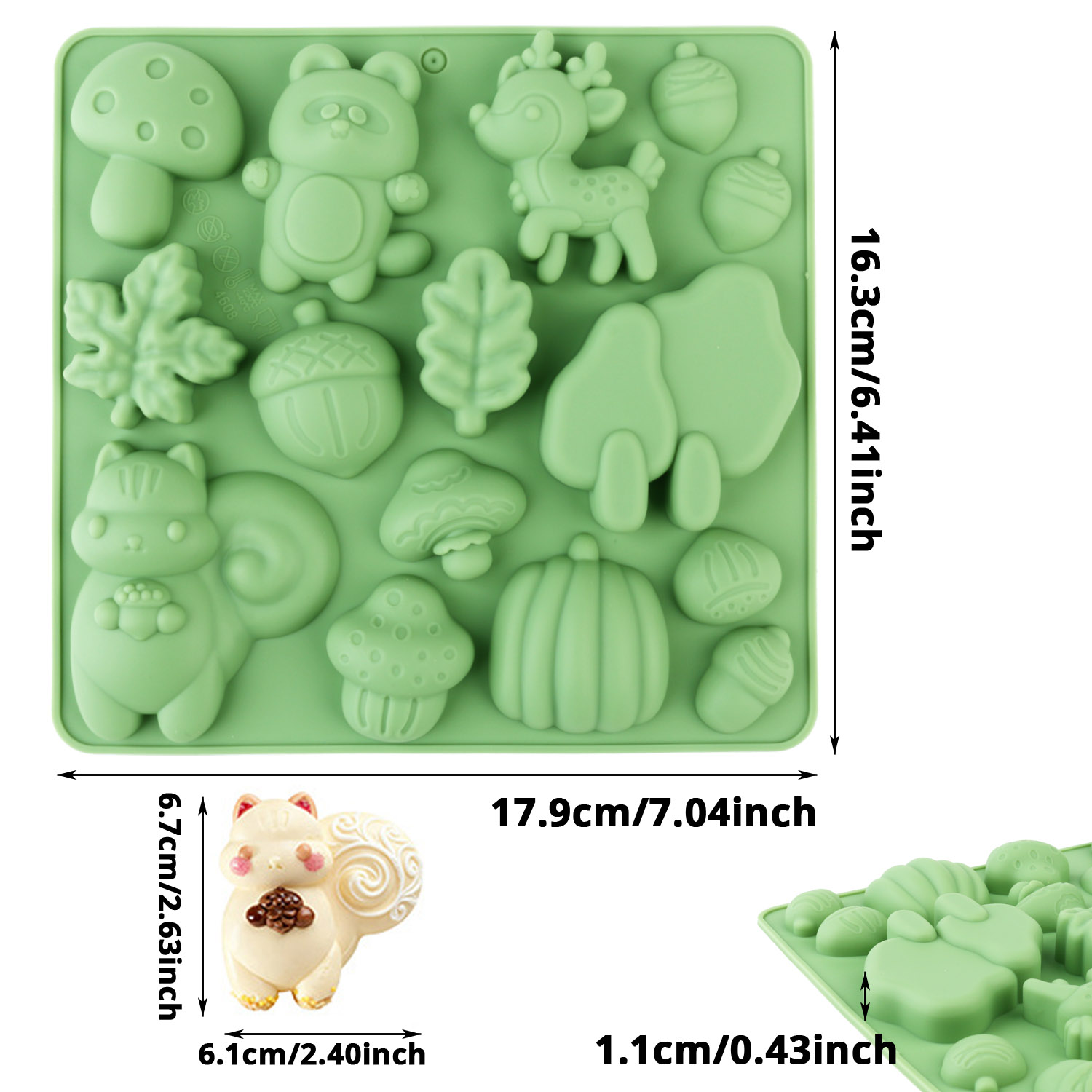 1 Silikon-Kuchenform in Tierfo – Resin Art Tool Kit Bewertung und Preis
