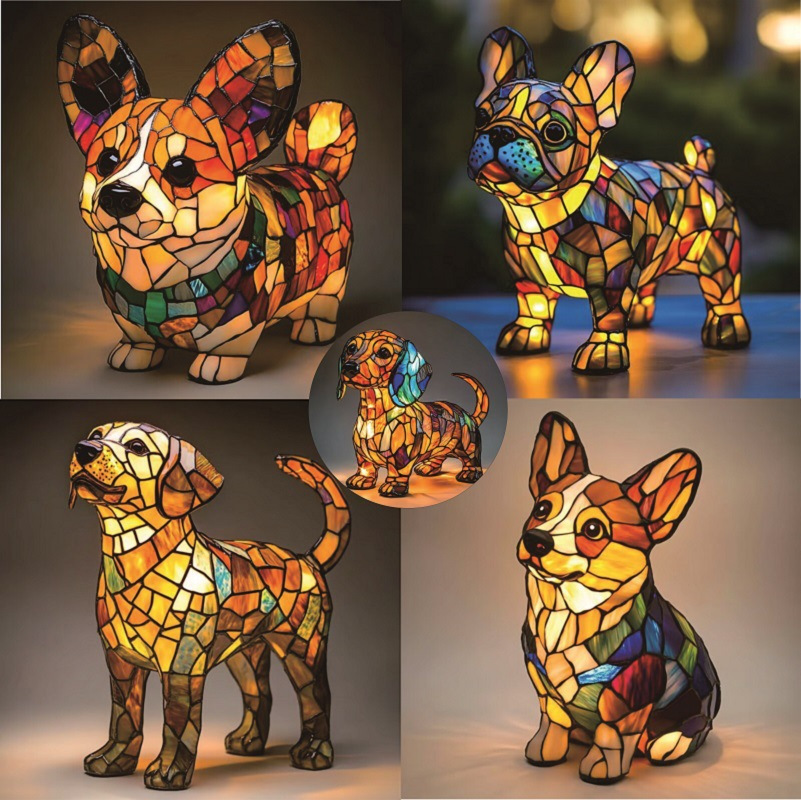 LED 3D süße Corgi/Mops/Katze m – Resin Art Table Top Bewertung und Preis